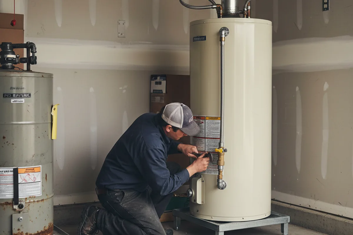 Water heater and shutoff valve replacement in Saint Cloud